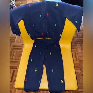 Ralph Lauren baby hoody and pants set with horses
